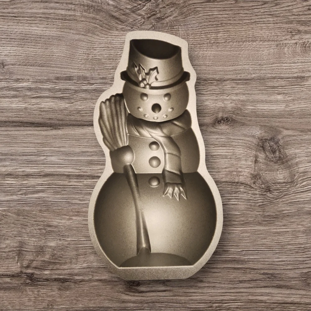 Nordic Ware Gold Snowman Cake Pan